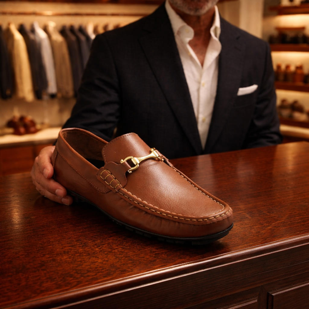 Mocasín Italiano de Cuero Hecho a Mano – Edición Limitada
